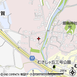 福岡県筑紫野市立明寺341周辺の地図