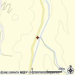 愛媛県大洲市平野町野田1558周辺の地図