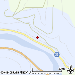 肱川公園線周辺の地図