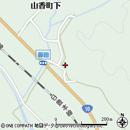 大分県杵築市山香町大字下2492周辺の地図