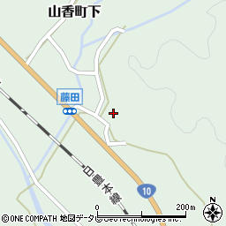 大分県杵築市山香町大字下2493周辺の地図