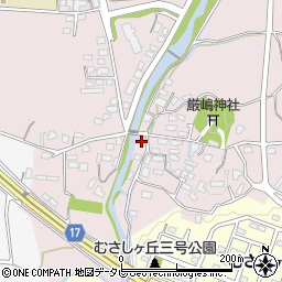 福岡県筑紫野市立明寺34周辺の地図