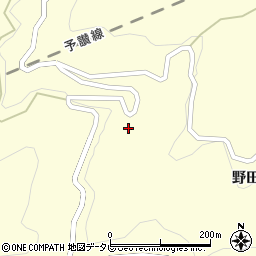 愛媛県大洲市平野町野田3074周辺の地図