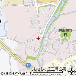 福岡県筑紫野市立明寺391周辺の地図