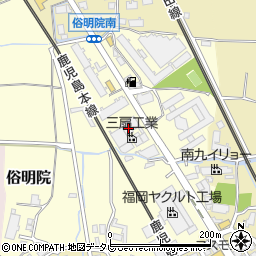 三扇工業株式会社筑紫野工場周辺の地図