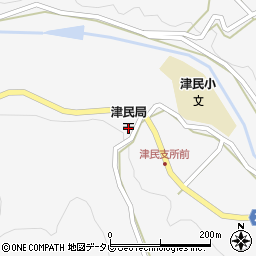 津民郵便局周辺の地図