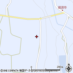 大分県中津市本耶馬渓町跡田1026-8周辺の地図