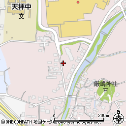 福岡県筑紫野市立明寺584周辺の地図