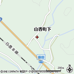 大分県杵築市山香町大字下1326-2周辺の地図