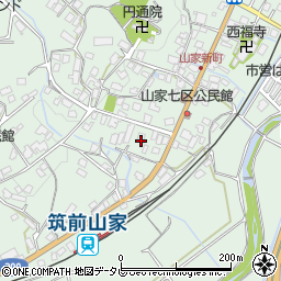 福岡県筑紫野市山家5163-1周辺の地図