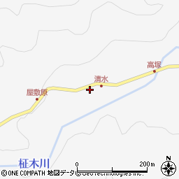 大分県中津市耶馬溪町大字大野2424-1周辺の地図