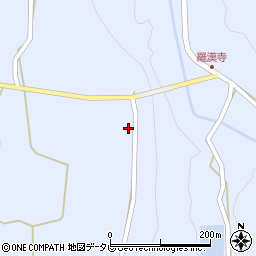 大分県中津市本耶馬渓町跡田524-1周辺の地図