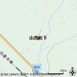 大分県杵築市山香町大字下周辺の地図