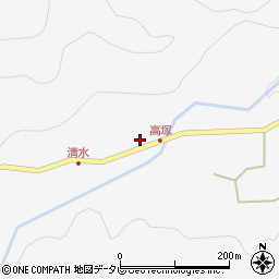 大分県中津市耶馬溪町大字大野2496周辺の地図