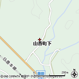 大分県杵築市山香町大字下1375周辺の地図