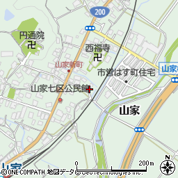 福岡県筑紫野市山家5181周辺の地図