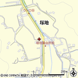 塚地公民館周辺の地図