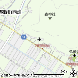 高知県高知市春野町西畑779周辺の地図