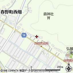 高知県高知市春野町西畑778周辺の地図