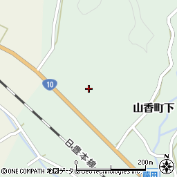 大分県杵築市山香町大字下1231周辺の地図