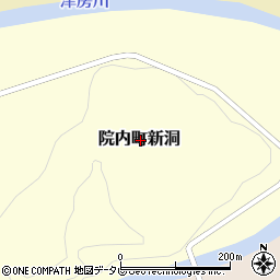 〒872-0313 大分県宇佐市院内町新洞の地図