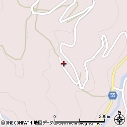 愛媛県大洲市肱川町山鳥坂3464周辺の地図