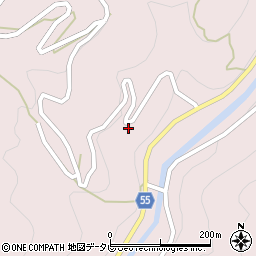 愛媛県大洲市肱川町山鳥坂3498周辺の地図