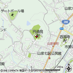観音山円通院周辺の地図