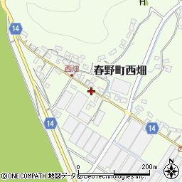 高知県高知市春野町西畑661周辺の地図