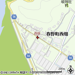 高知県高知市春野町西畑673周辺の地図