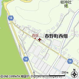 高知県高知市春野町西畑669周辺の地図