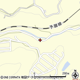 愛媛県大洲市平野町野田2833周辺の地図