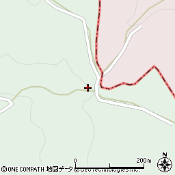 大分県杵築市山香町大字下2128周辺の地図