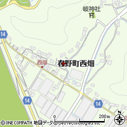 高知県高知市春野町西畑367周辺の地図