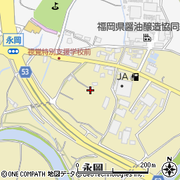 福岡県筑紫野市永岡105周辺の地図