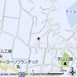 福岡県筑紫野市天山周辺の地図
