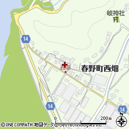 高知県高知市春野町西畑357周辺の地図