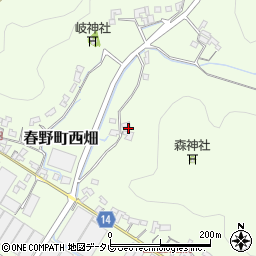 高知県高知市春野町西畑601周辺の地図