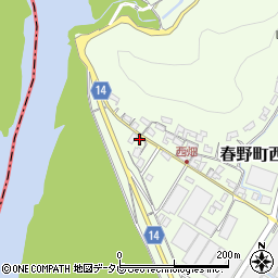 高知県高知市春野町西畑307周辺の地図