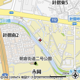 福岡県筑紫野市永岡228周辺の地図