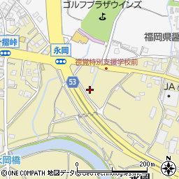 福岡県筑紫野市永岡162周辺の地図