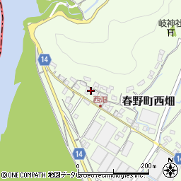 高知県高知市春野町西畑352周辺の地図