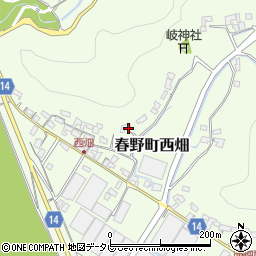 高知県高知市春野町西畑370周辺の地図