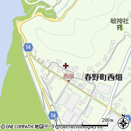 高知県高知市春野町西畑326周辺の地図