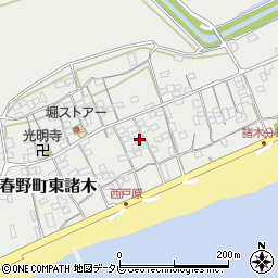 高知県高知市春野町東諸木2686周辺の地図