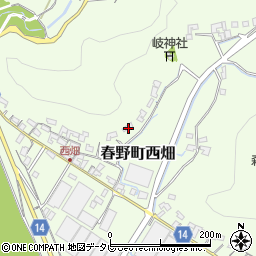 高知県高知市春野町西畑395周辺の地図
