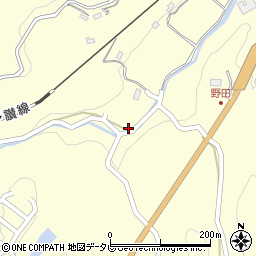 愛媛県大洲市平野町野田1437周辺の地図