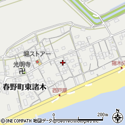 高知県高知市春野町東諸木2686-1周辺の地図