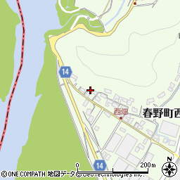 高知県高知市春野町西畑319周辺の地図