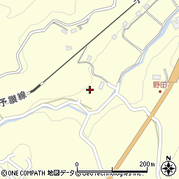 愛媛県大洲市平野町野田1453周辺の地図